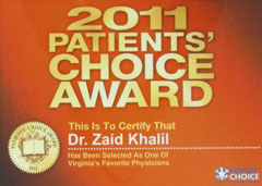 PATIENTS' CHOICE AWARD 2011