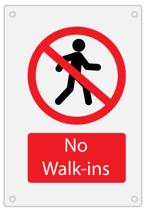 No Walking